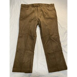 Vintage JCPenney Corduroy Pants Mens 48x29 Brown Pinwale Straight Leg USA 70/80s